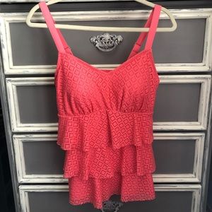 Denim & Co. Beach Swim Top